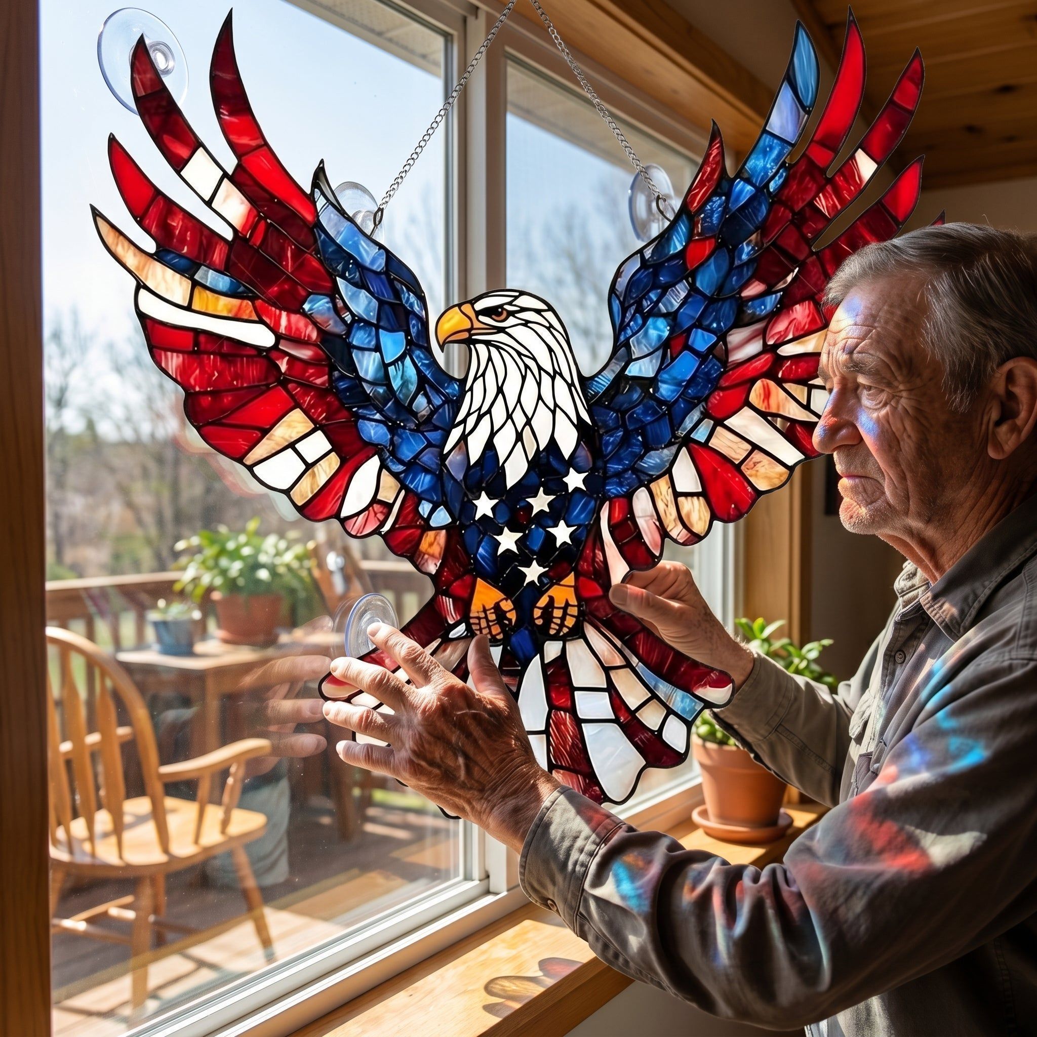 Memorial Day Special 🇺🇸 Eagle Suncatcher – Honor & Remember 2026